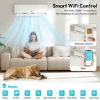 20000 BTU Dual Zone (9000+9000 BTU) Mini Split AC/Heating System, 23 SEER2, App Control