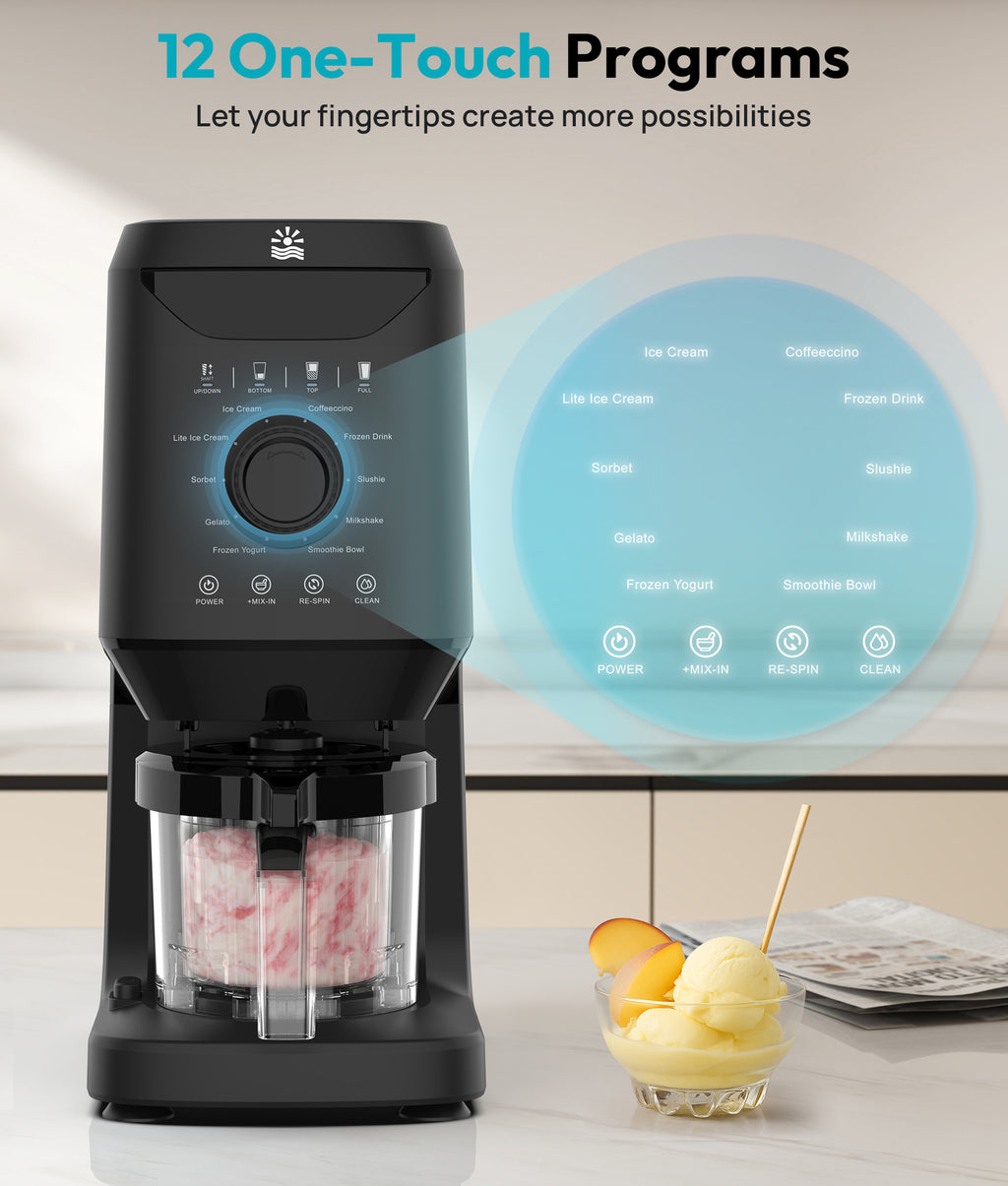 Ice Cream Maker Machine with 12 One-Touch Programs #PBSCE0237