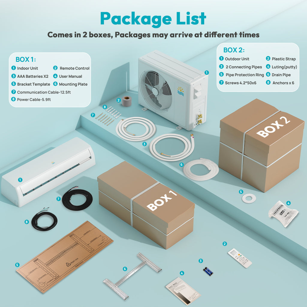 18000 BTU Mini Split Ac/Heating System #PASCE0190
